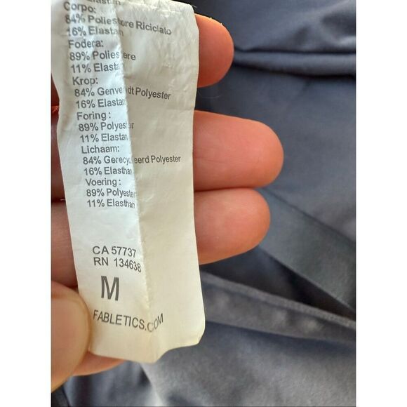 Fabletics Oasis Twist Back Built In Bra Tank In Pewter/Gray Size M - Picture 9 of 12